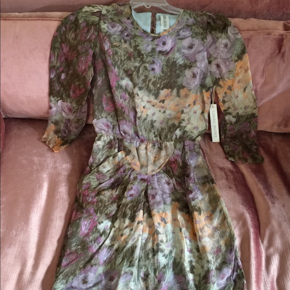 Lerario Beatriz chiffon flower dress - Picture 1 of 4